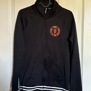 Victoria secret pink giants sweater zip up